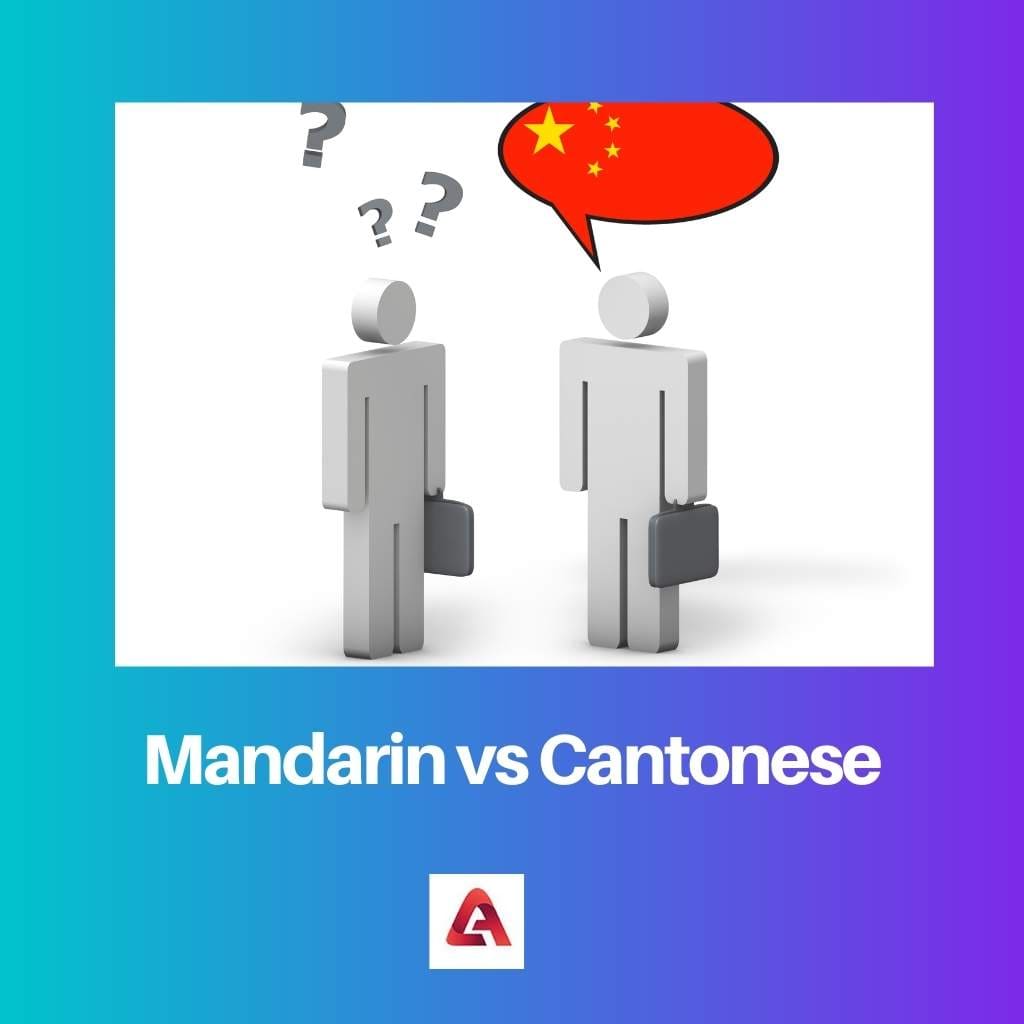 Мандарин против кантонского диалекта