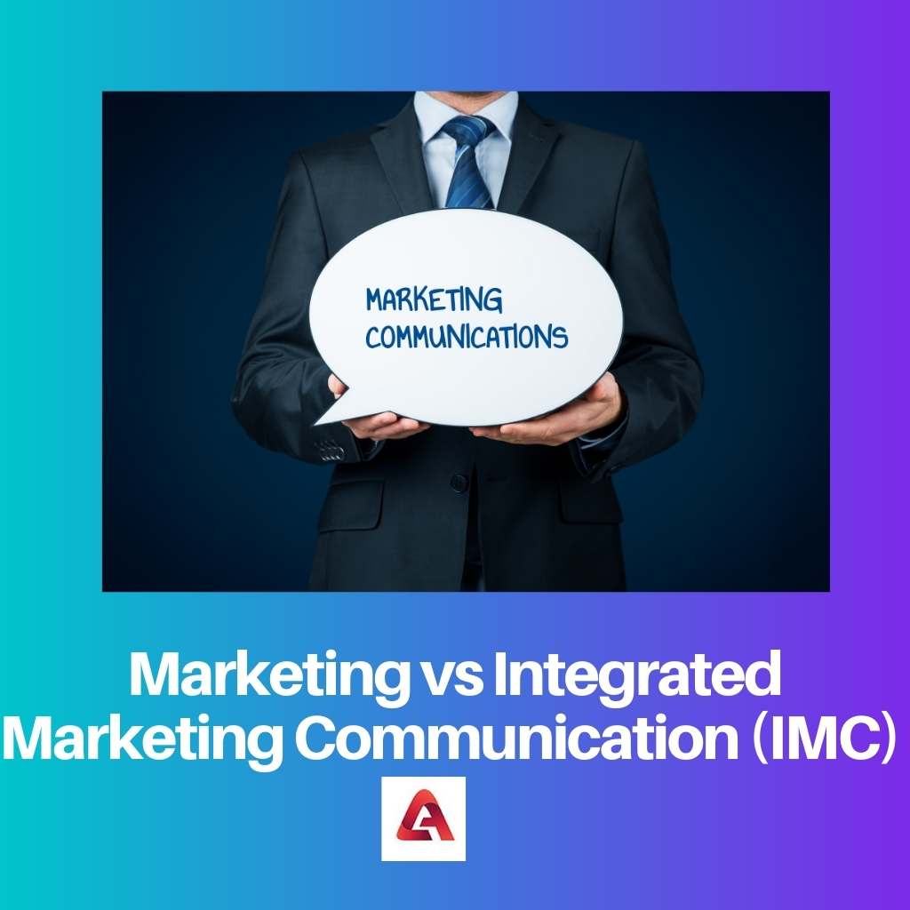 Marketing vs Integrated Marketing Communication IMC