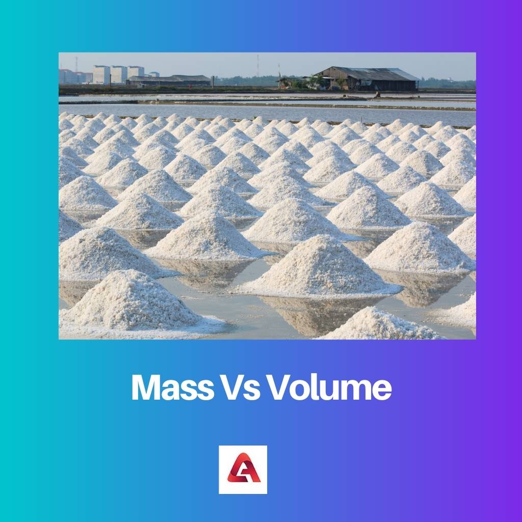 Massa versus volume