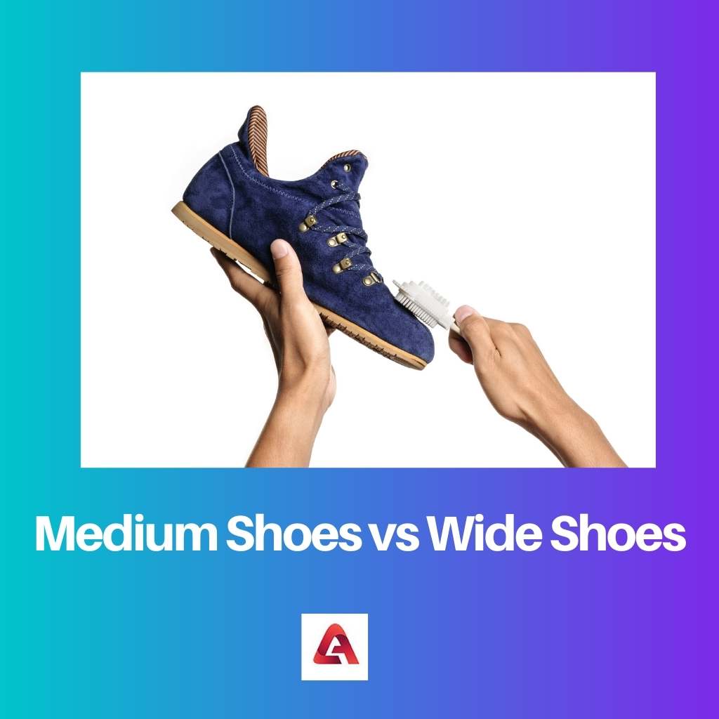 Zapatos medianos vs zapatos anchos