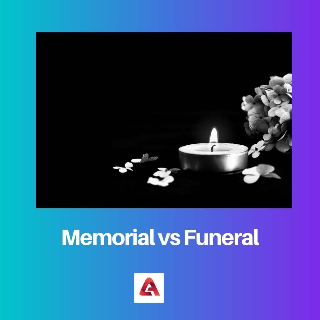 Memorial vs Funeral