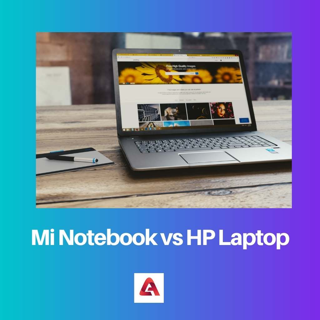 एमआई नोटबुक बनाम एचपी लैपटॉप
