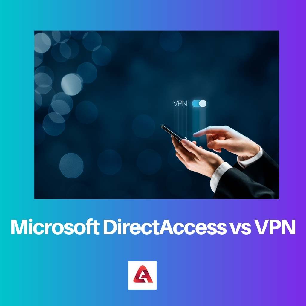 Microsoft DirectAccess versus VPN
