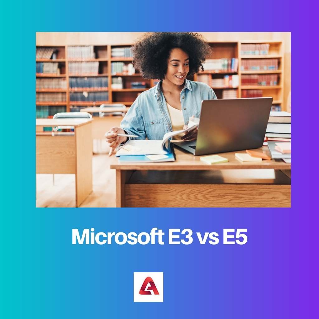 Microsoft E3 contre E5