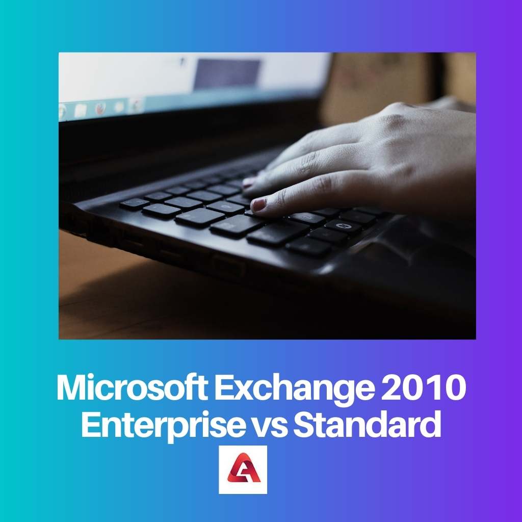 Microsoft Exchange 2010 Enterprise vs Standard