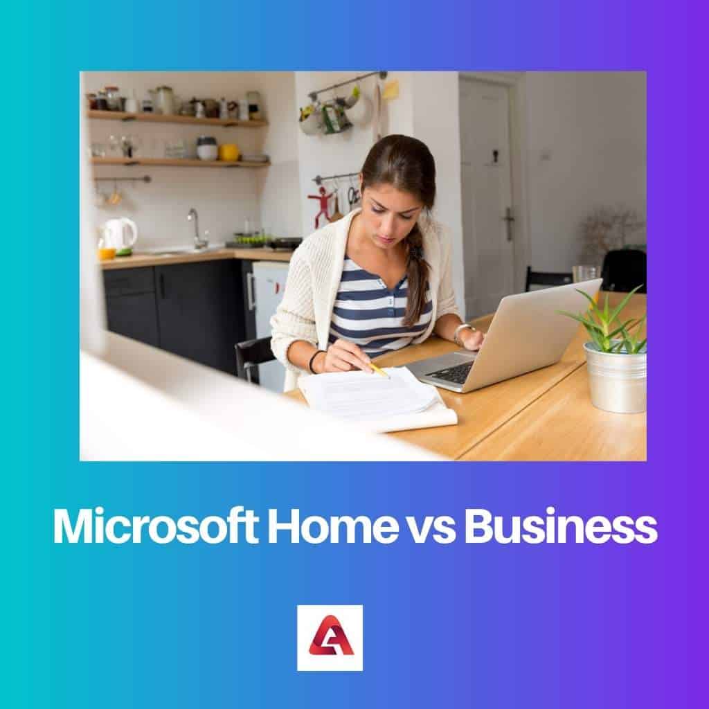 Microsoft Home vs Azienda