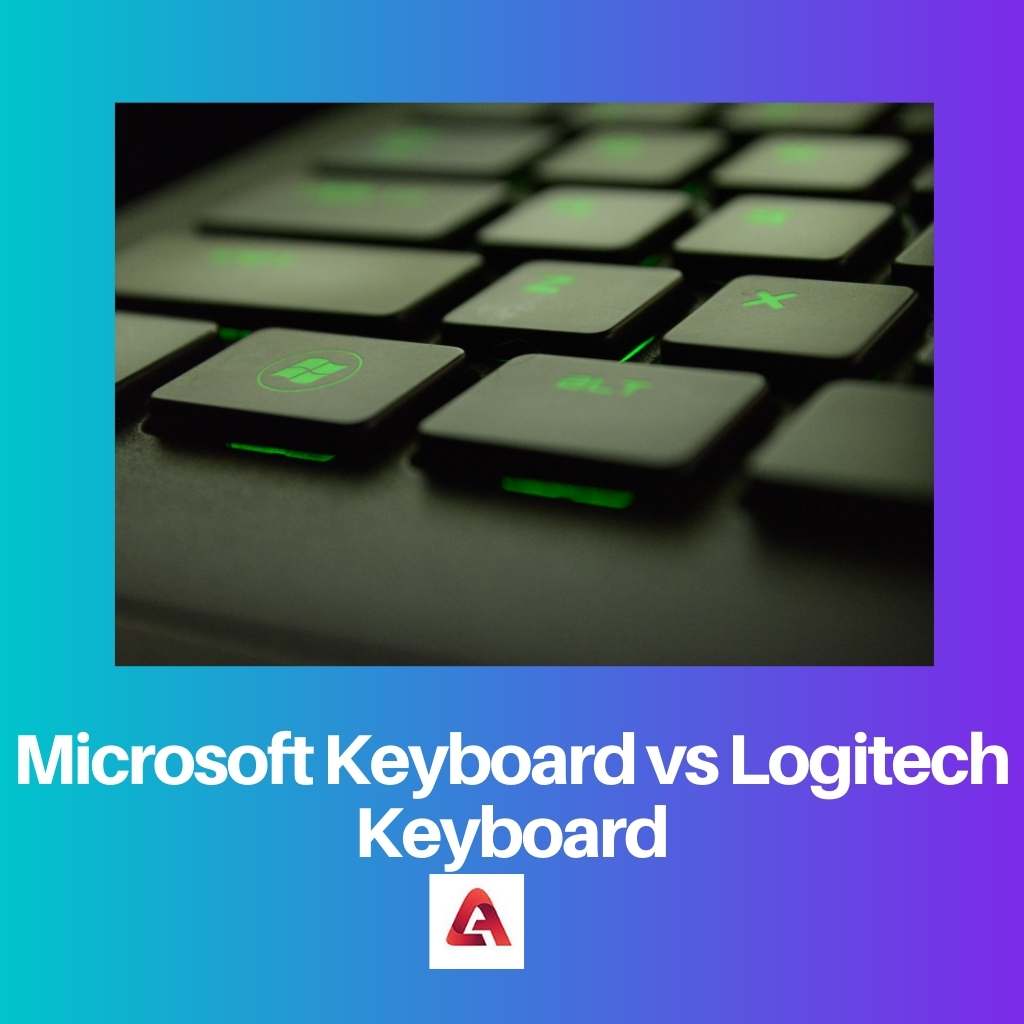 لوحة مفاتيح Microsoft مقابل لوحة مفاتيح Logitech