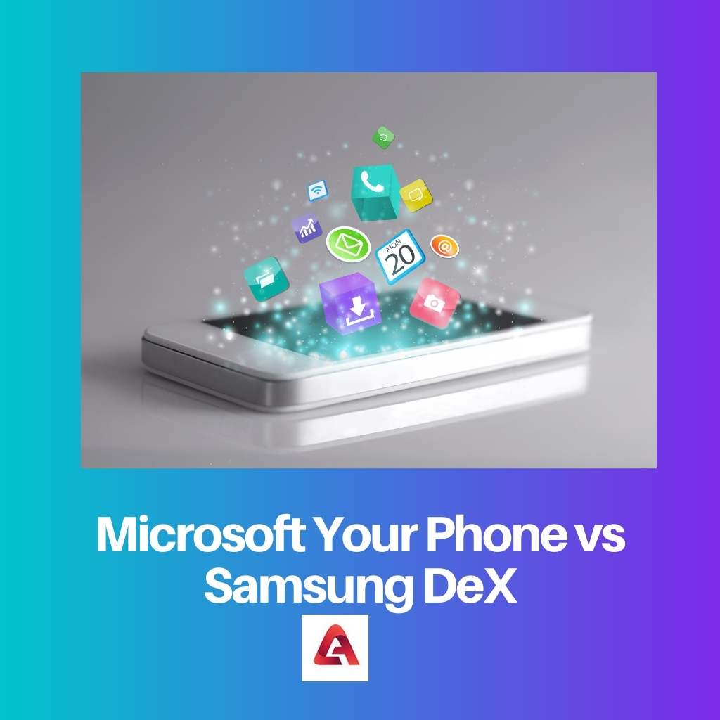 Microsoft Uw telefoon versus Samsung DeX