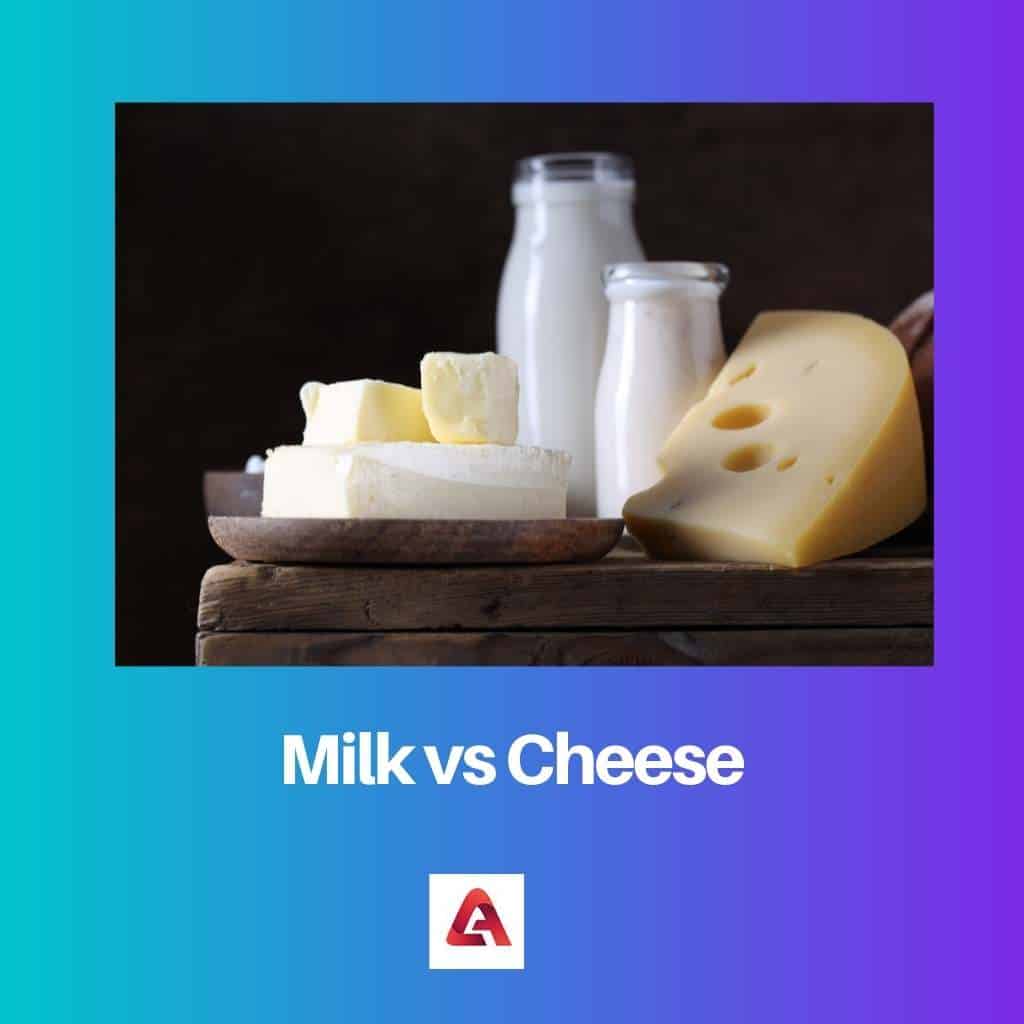 Milk vs Cheese