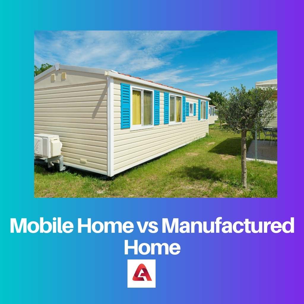 Mobile Home vs Manufed Home