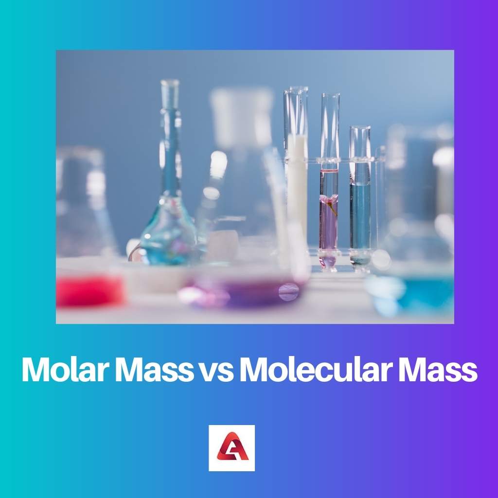 Molární hmotnost vs. molekulární hmotnost