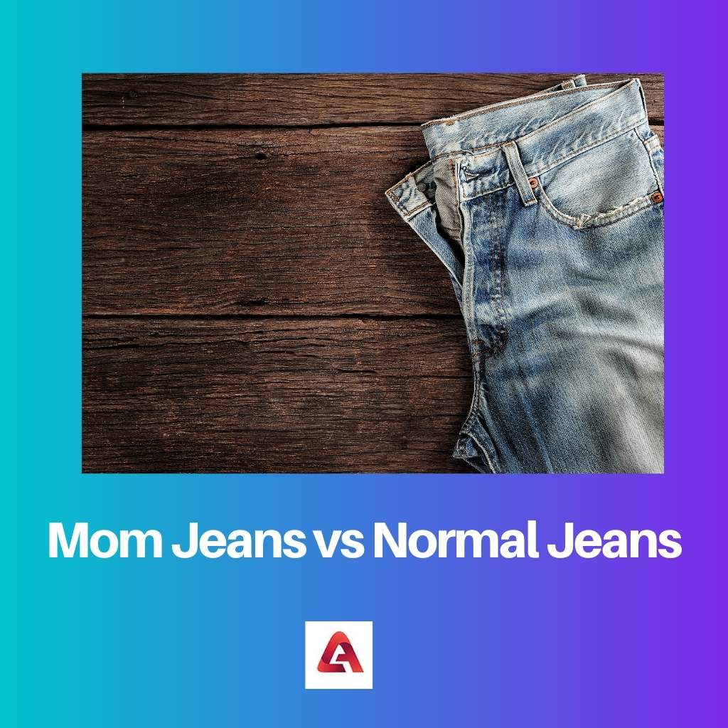 Quần jean mẹ so với quần jean bình thường