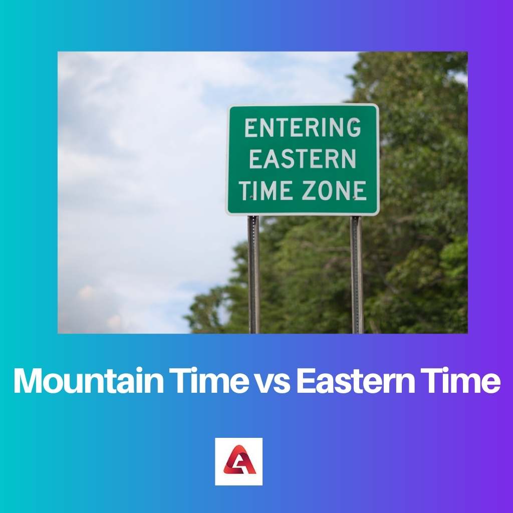 Гірський час проти східного часу
