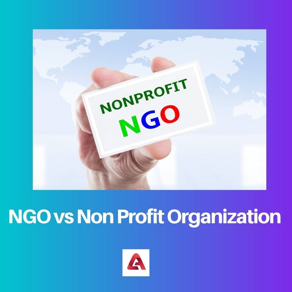 NGO vs non-profit organisation