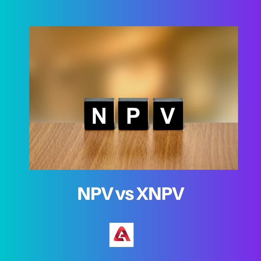 NPV vs XNPV