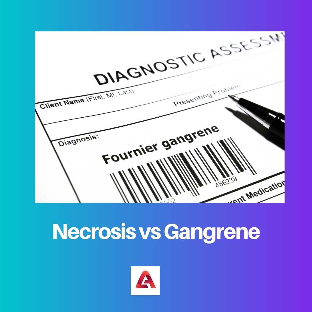 Necrosis vs Gangrena