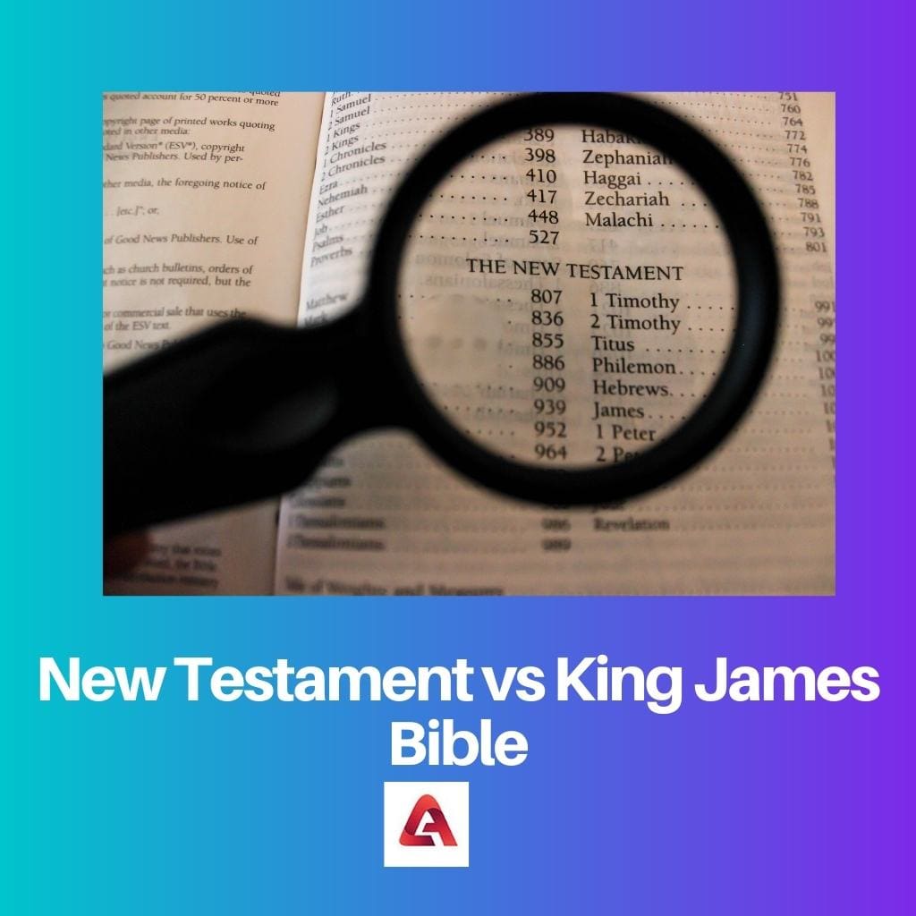 New Testament vs King James Bible