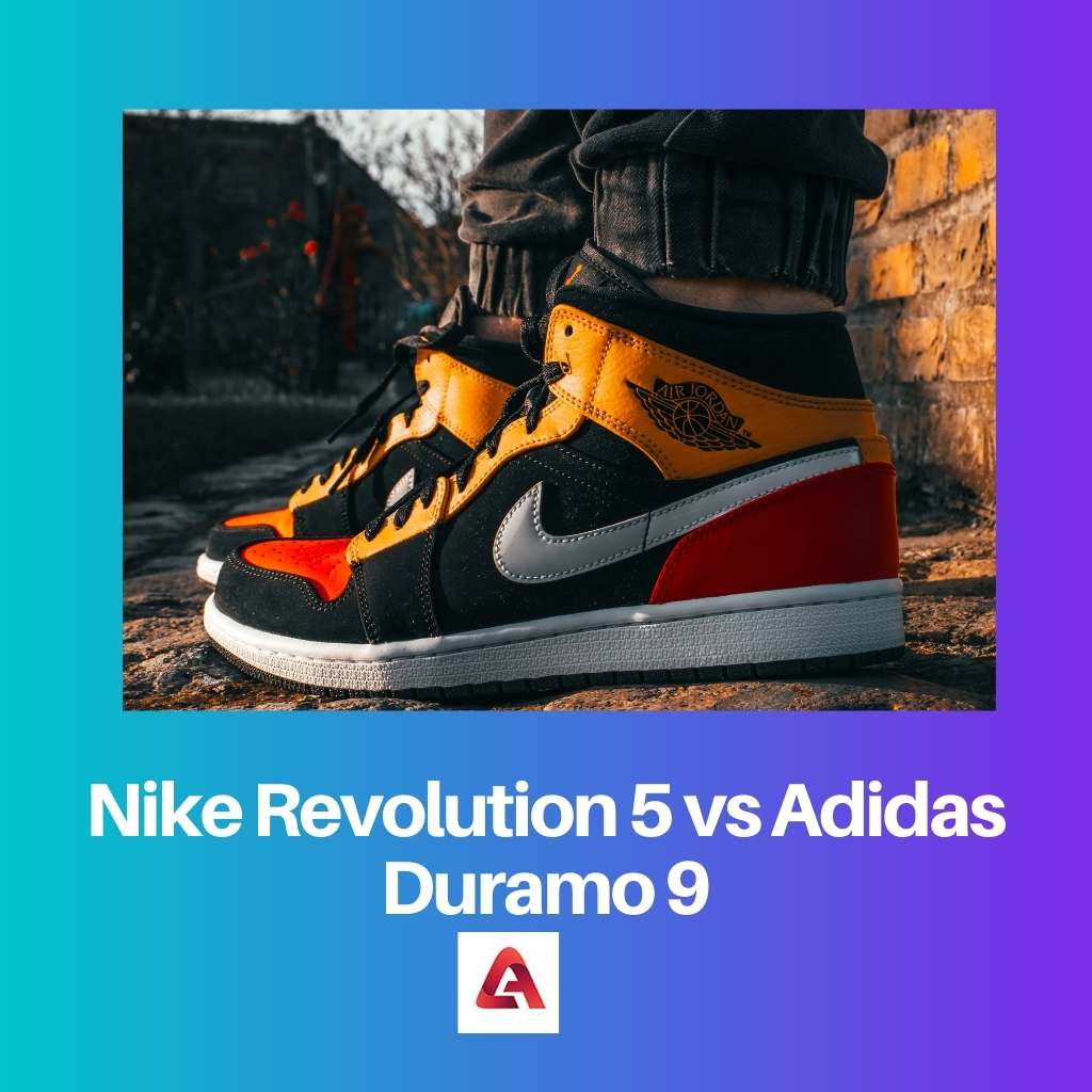 Nike Revolution 5 gegen Adidas Duramo 9
