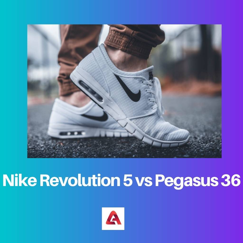 Nike Revolution 5 против Пегаса 36