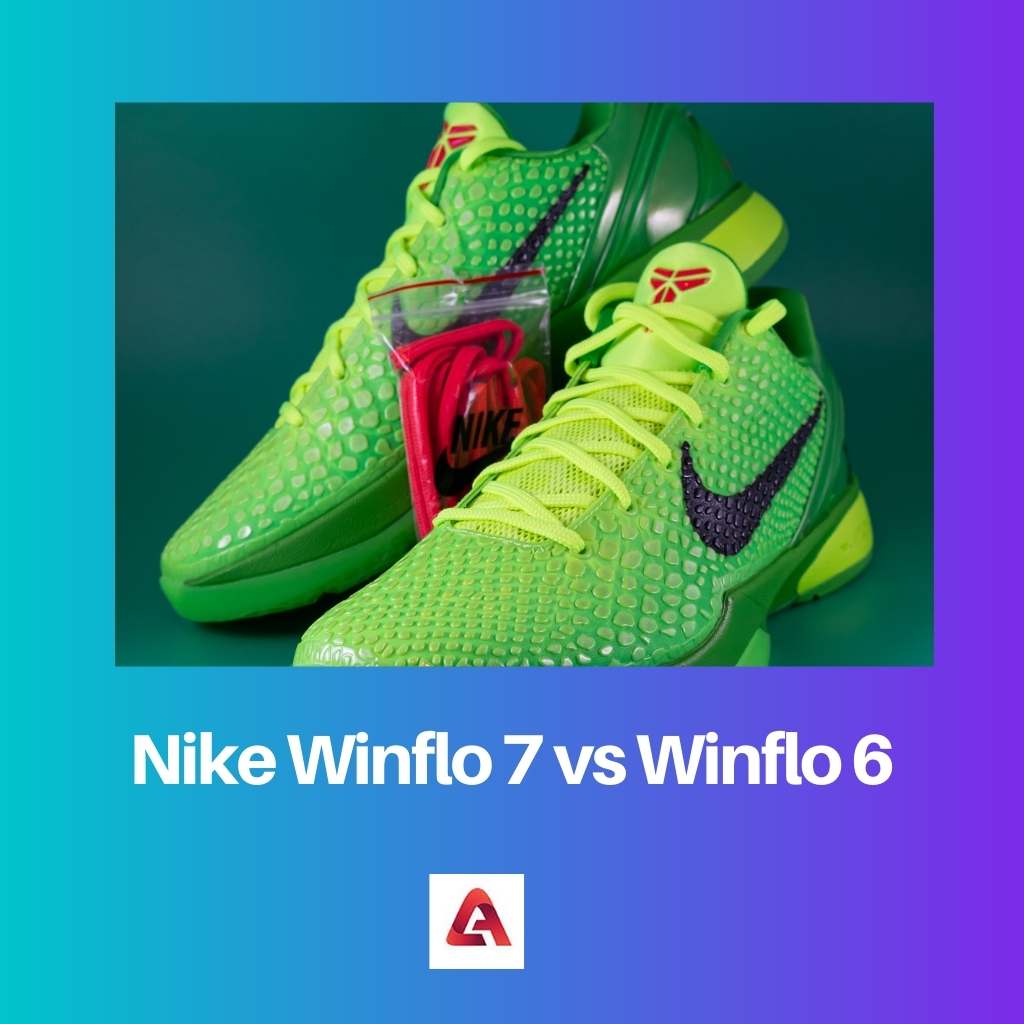 耐克 Winflo 7 对比 Winflo 6