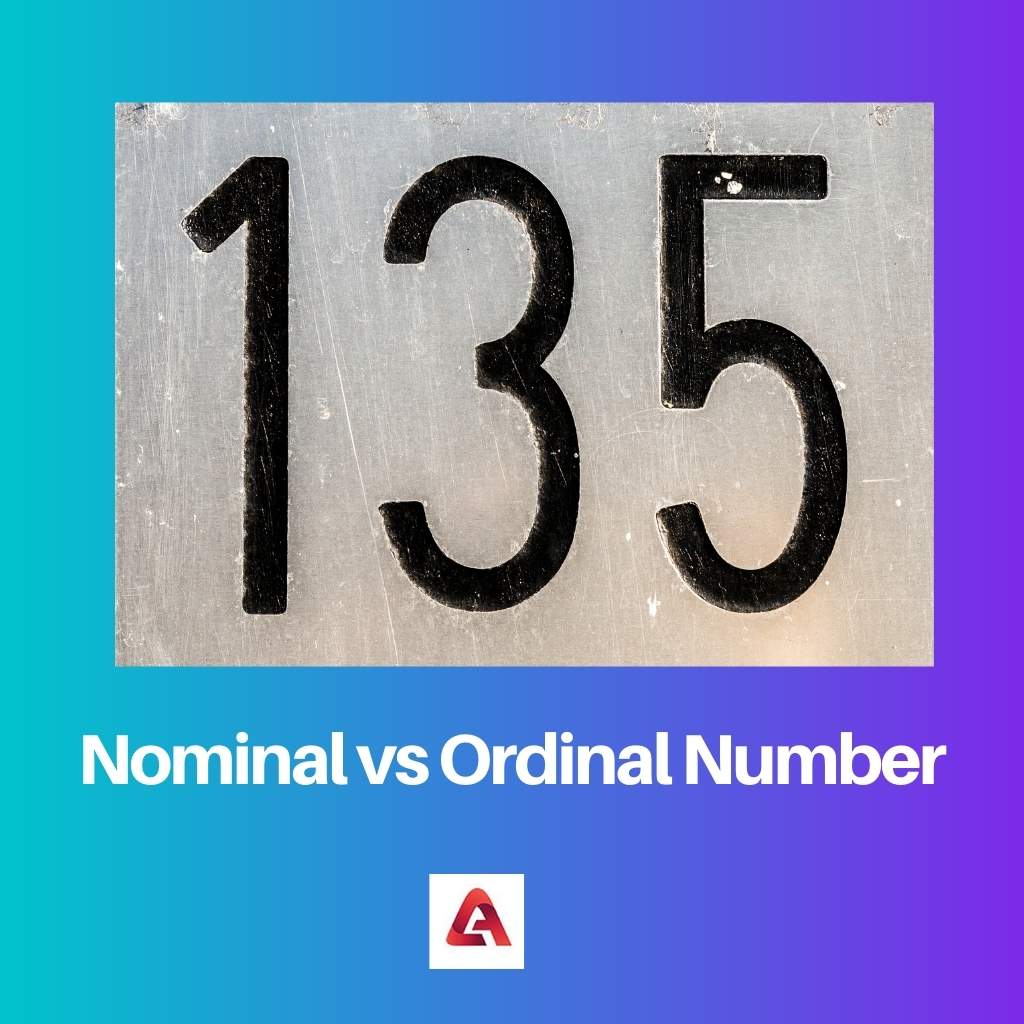 Nominal vs Ordinal Number