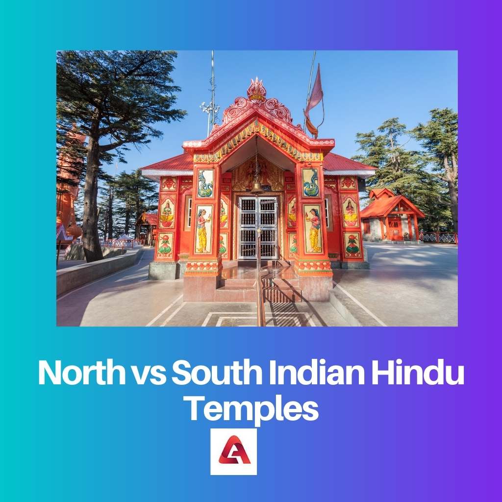 Templos hindus do norte x sul da Índia