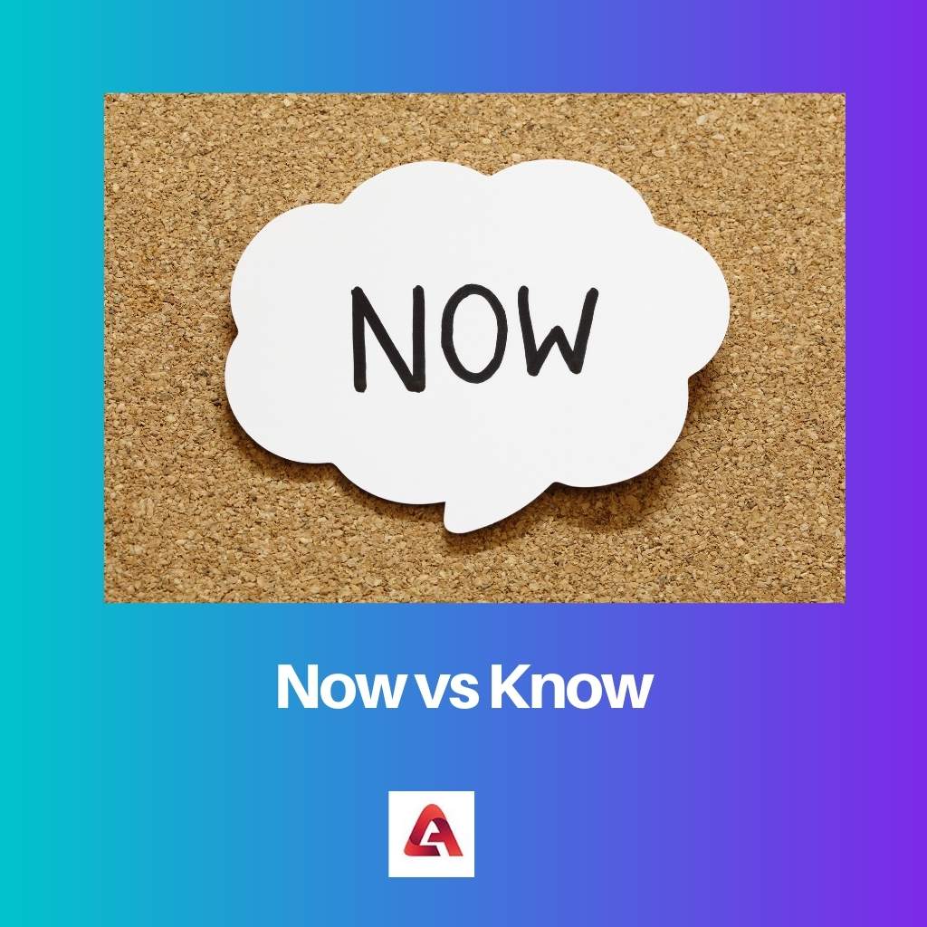 Now vs Know