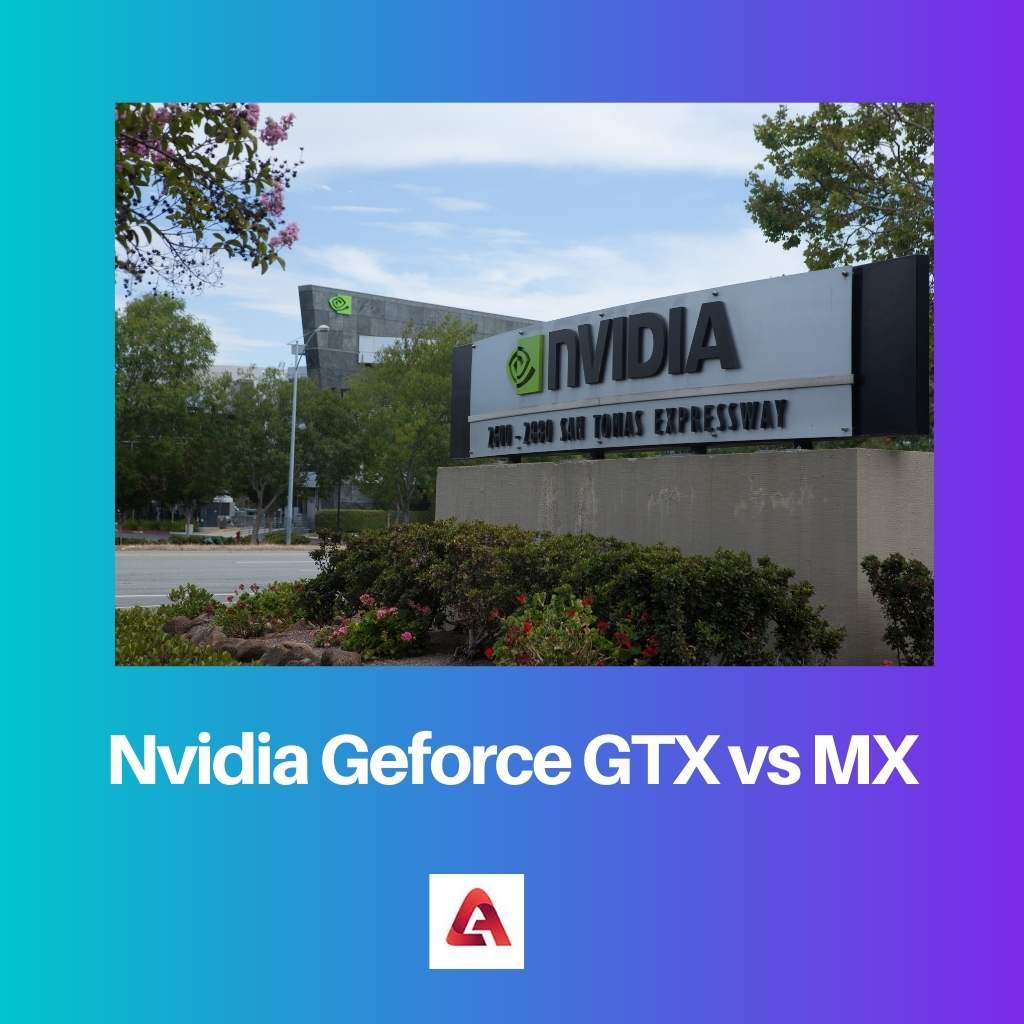 Nvidia Geforce GTX frente a MX