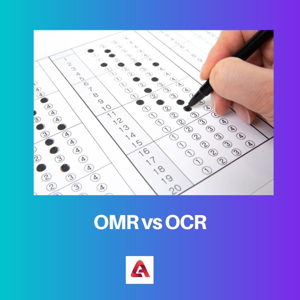 OMR versus OCR