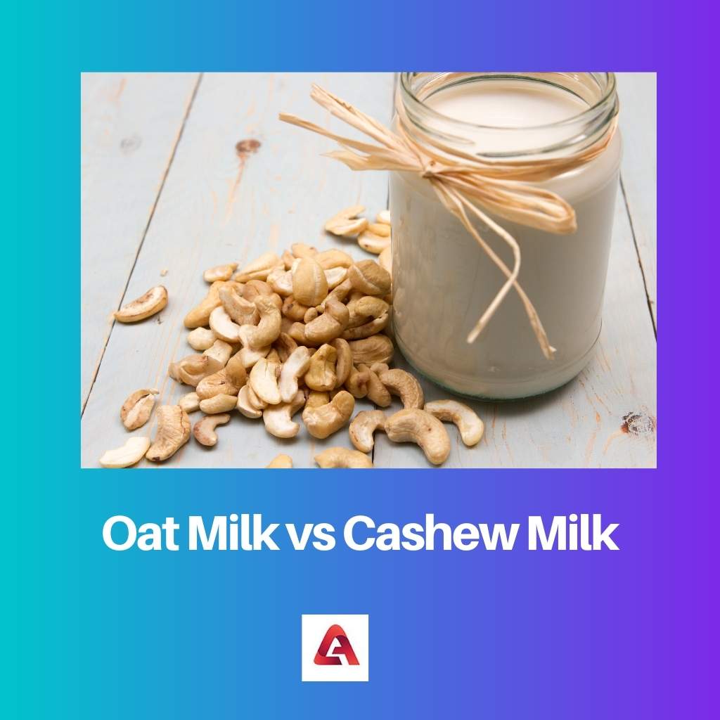 Latte d'avena vs latte di anacardi