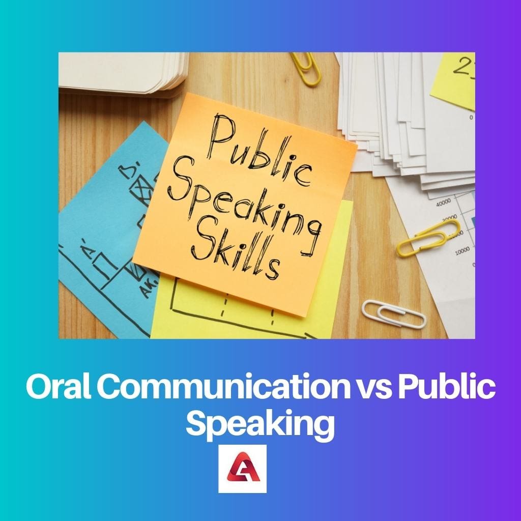 Communication orale vs prise de parole en public