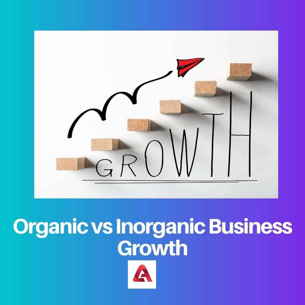 Organic Vs Inorganic Growth Meaning