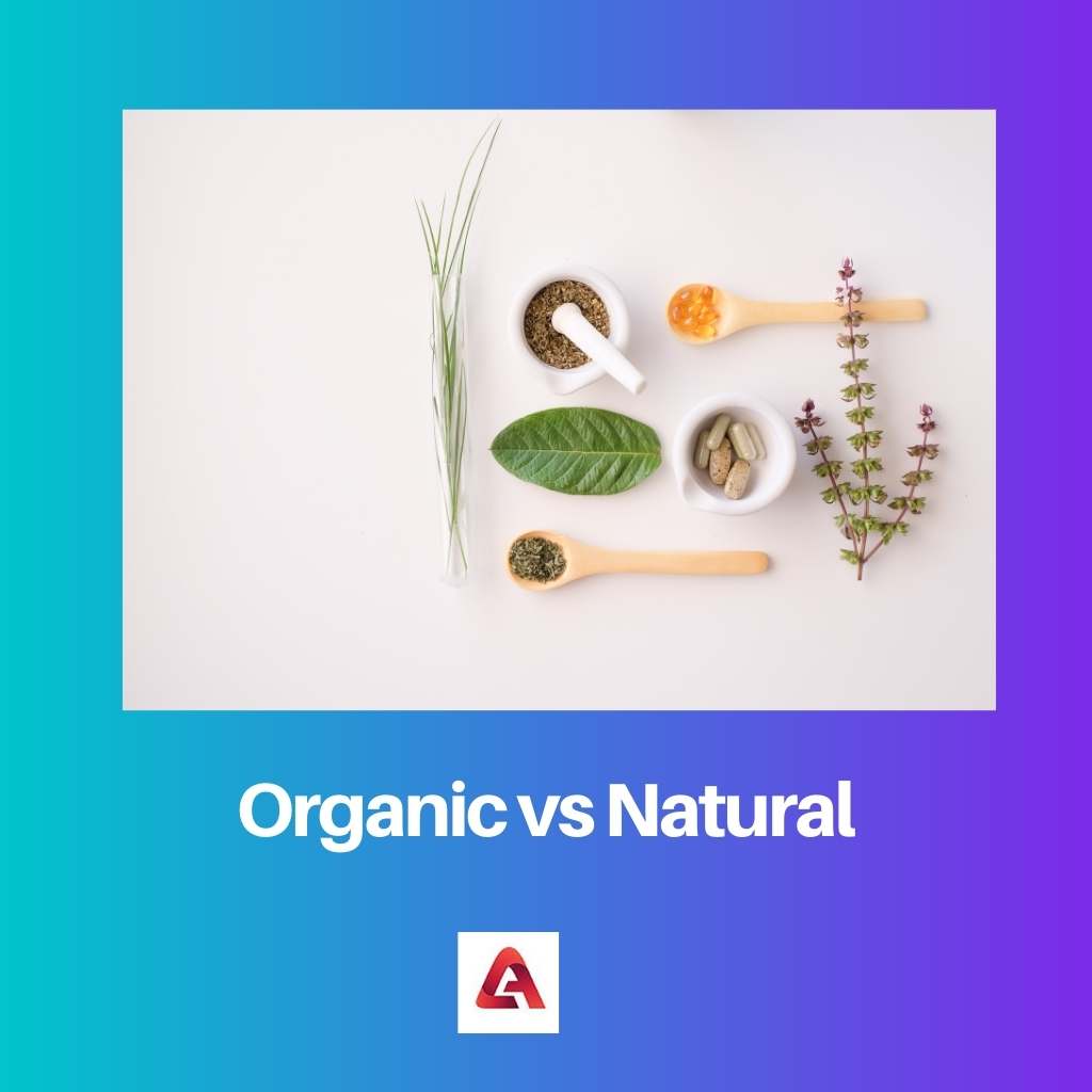 Orgánico vs Natural