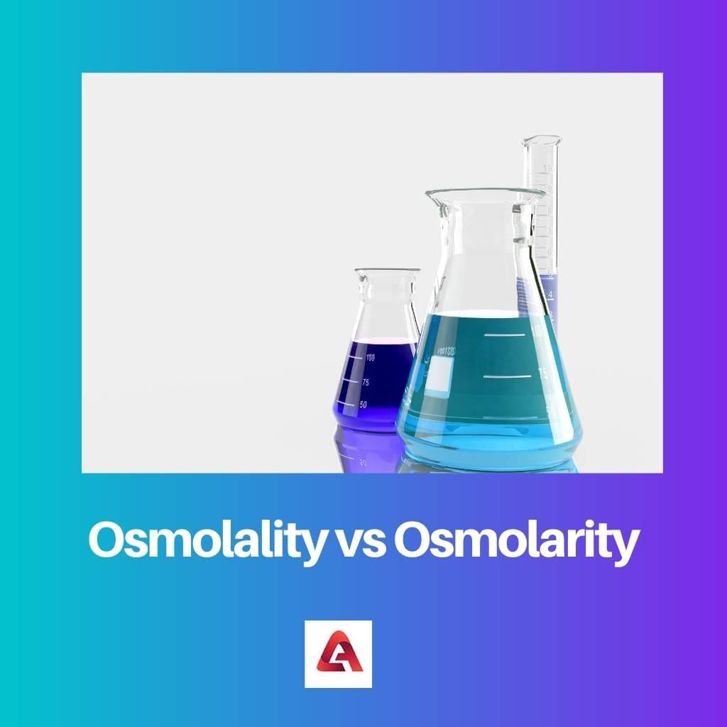 Osmolality vs Osmolarity