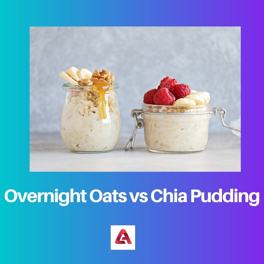 Yến mạch qua đêm vs Chia Pudding