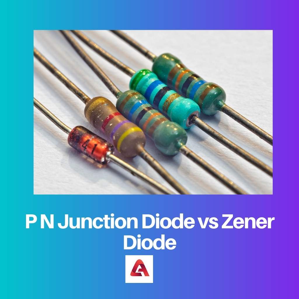 PN savienojuma diode vs Zenera diode