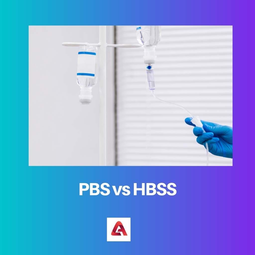 PBS versus HBSS