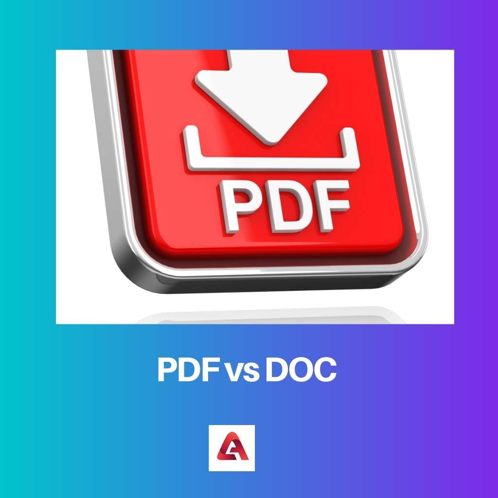 PDF vs DOC