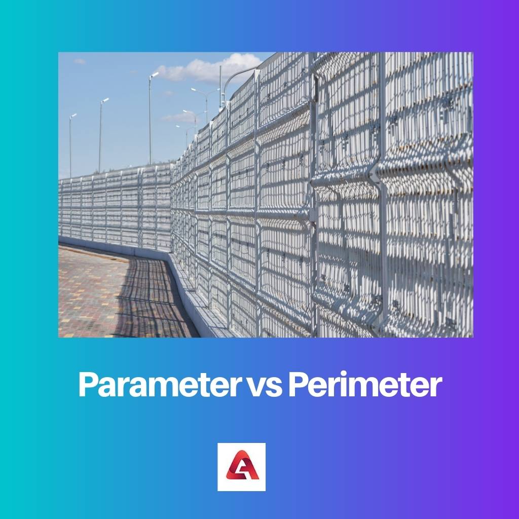 Parâmetro vs perímetro