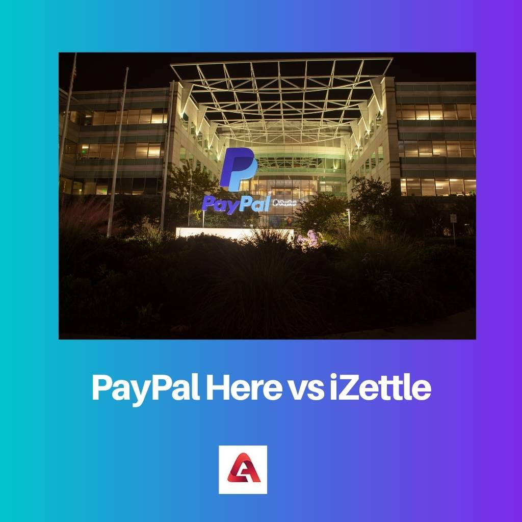 PayPal aquí frente a iZettle