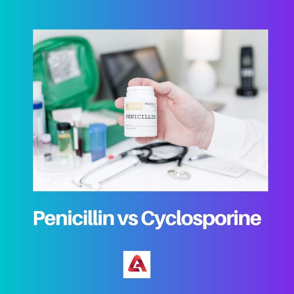 Penicilin vs cyklosporin