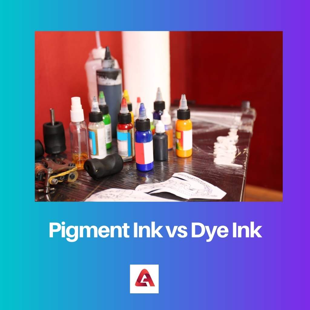 Tinta de pigmento vs Tinta de colorante