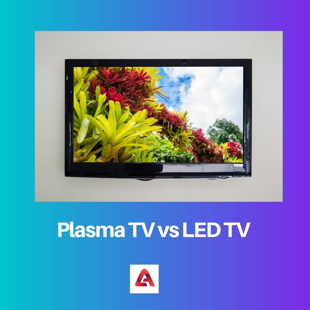 Televisor de plasma frente a televisor LED