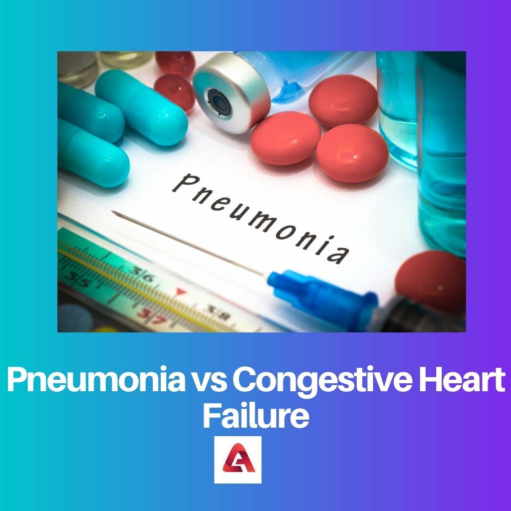 Pneumonie vs městnavé srdeční selhání