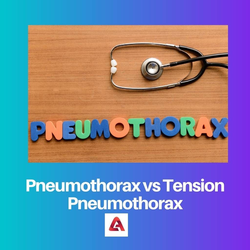 Pneumothorax vs Tension