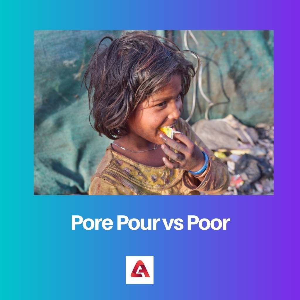 Pore ​​Pour vs Poor