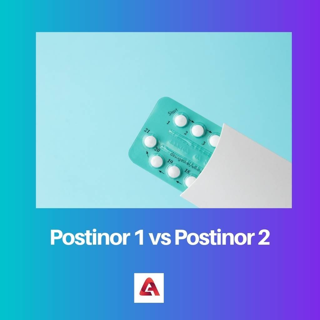 Postinor 1 so với Postinor 2