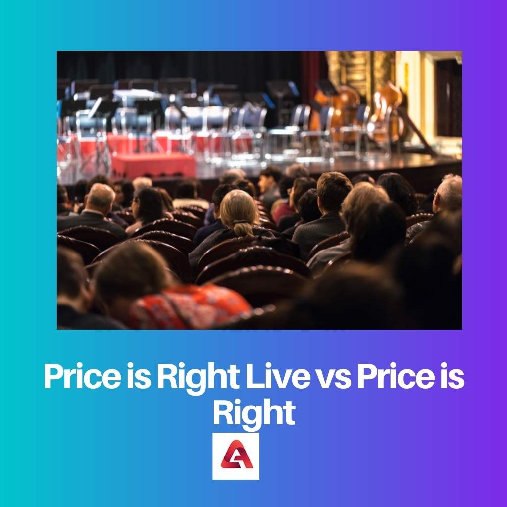 Preço certo ao vivo vs Preço certo