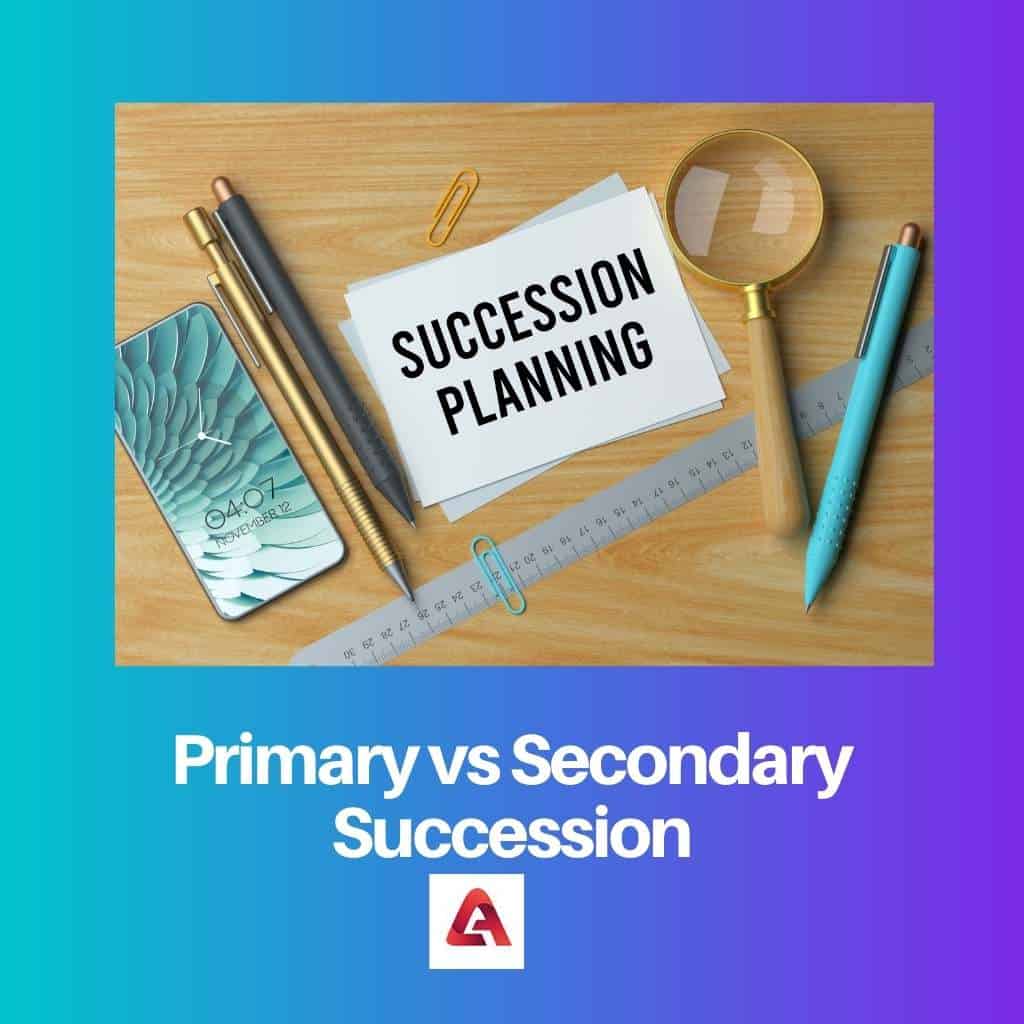 What Is The Difference Between Primary And Secondary Succession Quizlet