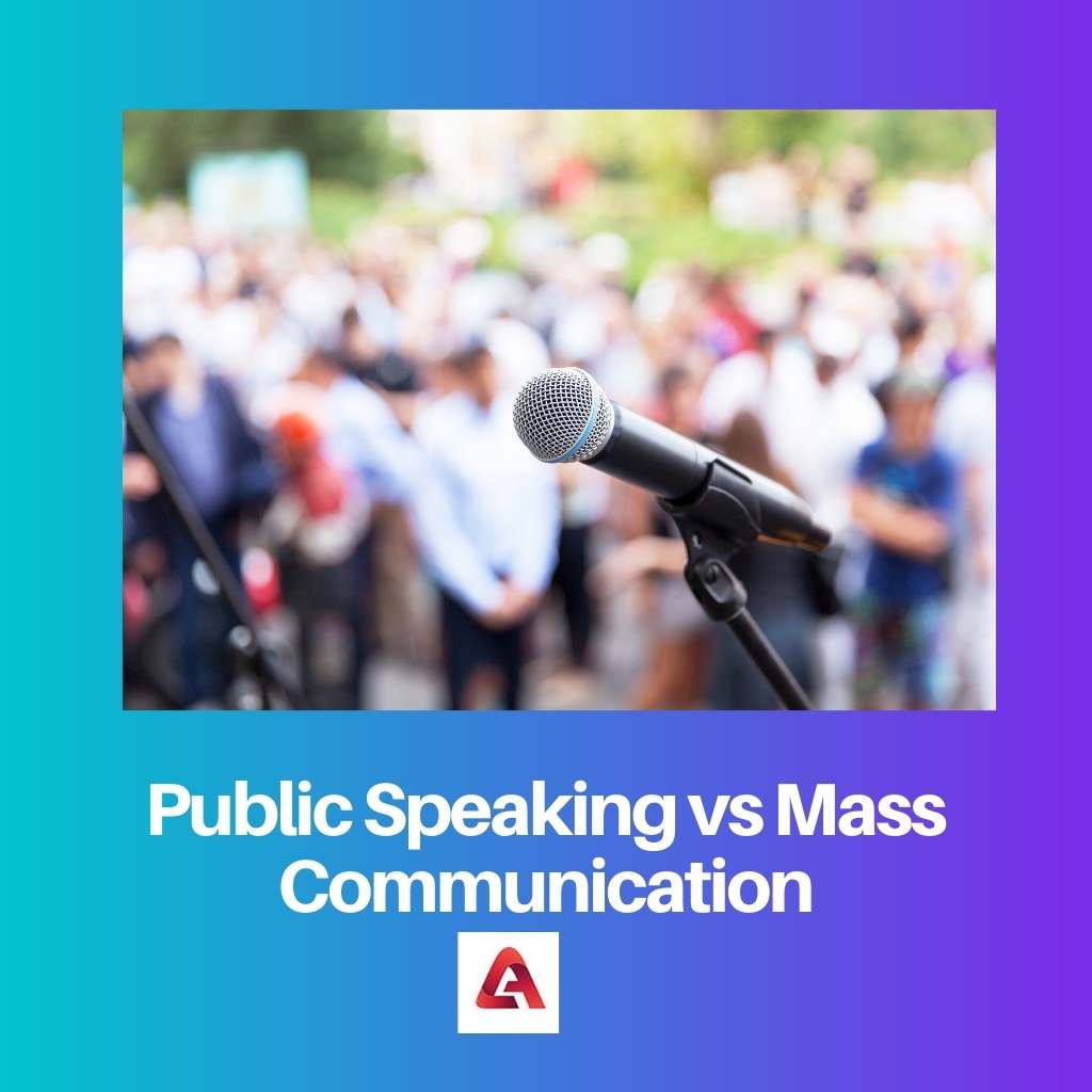 การพูดในที่สาธารณะ vs สื่อสารมวลชน